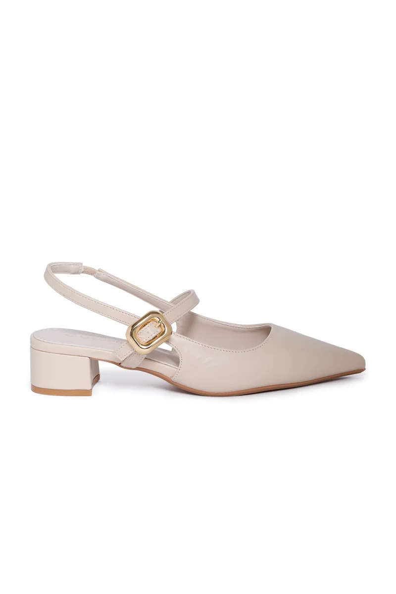 جيومني جيومني بغل الكعب المتوسط للنساء – كعب أنيق بدون ظهر للمكتب، للحفلات والملابس اليومية